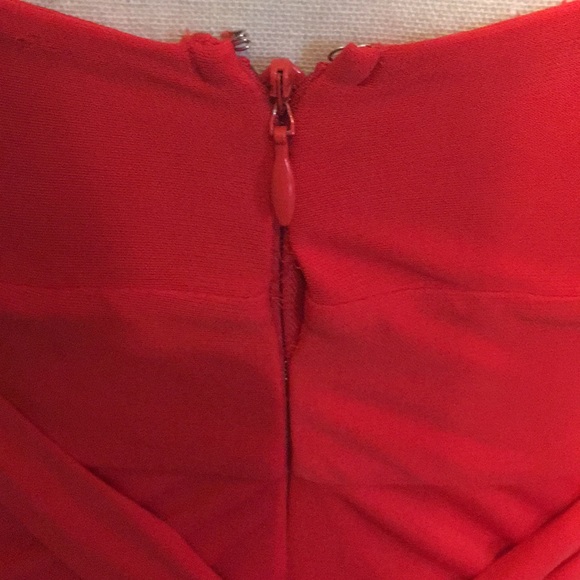 Tracy Reese black label red flutter summer dress - Picture 7 of 8